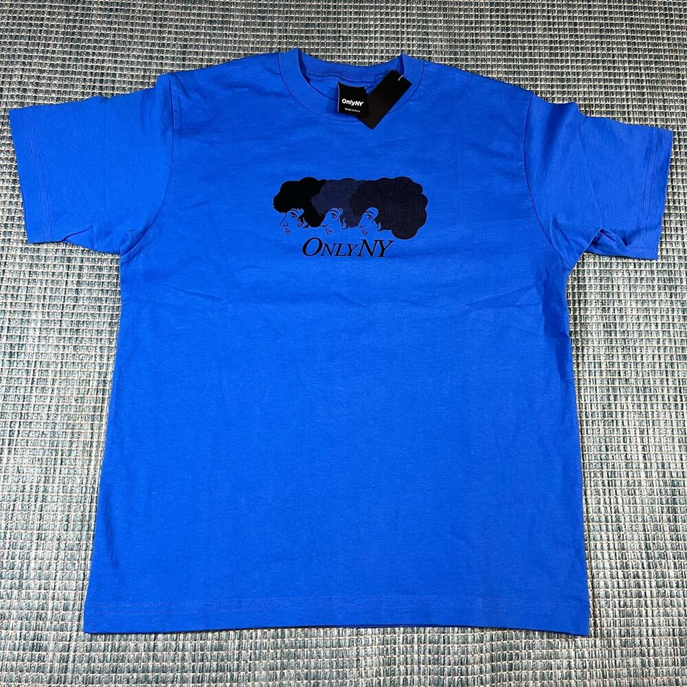 Only NY Salon Blue T Shirt‎ Adult Size XL Short Sleeve Tee New